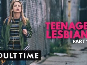 ADULT TIME Teenage Lesbian- Kristen Scott Peeps On Couple at Party