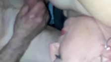 Wife has shuddering orgasm as old man stranger cums on her tits